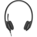 Pikkukuva 1 / 10: H340 Langallinen Kuuloke, Stereokuulokkeet Melunvaimennusmikrofonilla, USB, PC/Mac/Kannettava - Musta