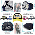 Pikkukuva 4 / 5: Cap Summer Half Mesh Hats for Men Women Embroidered Baseball Cap Casual Hats Hip Hop Trucker Caps Washed Cap