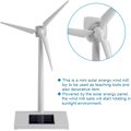 Miniatyrbilde 6 av 6: Mini Solenergi Vindmølle Leke for Barn Praktisk Vindturbinsett Utdannende Barn