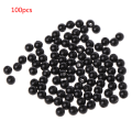 Pikkukuva 5 / 5: 100 kpl 3-12 mm mustat nuken silmät turvallisuusommel helmet DIY karhu täytetyt lelut 0.1 12MM