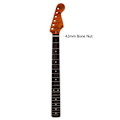 Miniatyrbild 4 av 8: Elgitarrhalsbyte för gitarrhals DIY-delar Byte 22 Rose Wood Greppbräda Bindning för TL ST Tele Bakre Centerlinje