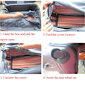 Miniatyrbillede 2 af 10: 2 stk. A08 Reservehjul til kufferter Reparation SORT S black_xx black S