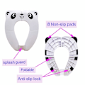 Miniatyrbillede 4 af 4: Børnetoiletsæde, sammenklappelig toilettrainer til rejser, bærbart toiletsæde