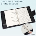 Miniatyrbild 5 av 5: A5-påfyllningspapper 3-pack 100GSM Tjockt påfyllningspapper 6 hål 135 ark (270 sidor) för 6-rings pärm Journal Notebook Linjerat papper