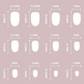 Miniatyrbillede 3 af 5: Korte ensfarvede manicure-sæt i ensfarvet enkel stil med stiftlim til daglige kontoropgaver Jelly Glue Model