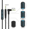 Miniatyrbilde 2 av 2: Reserve lydkabel for Bose Quietcomfort Qc25 Qc35 Oe2 Oe2i Ae2