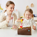 Miniatyrbilde 7 av 8: TOP BRIGHT Montessori-leker for 2-åringer - Magnetisk fuglematingsleke for utvikling av finmotorikk for gutter og jenter