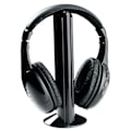 Miniatyrbilde 1 av 5: Trådløst headset over øret Fm Radio Pc Tv Hodetelefon Sender Med Mikrofon For Datamaskin Black
