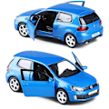 Pikkukuva 3 / 5: 1:36 Golf 6 GTI Valettuauto Malli Leikkiauto Metalli Simulaatio Leikkiauto Malli 2 Ovea Avattavissa Kokoelma Lasten Leikkikalut Lahja Blue