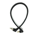 Miniatyrbilde 4 av 7: 3,5 mm hann til hann stereo lydkabel 90 grader vinklet 3-polet Passer for bilhodetelefoner Ekstra ledning Wire converter MP3/MP4