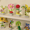 Miniatyrbilde 3 av 3: Julegaver til barn 2024, Insekt med blomster byggeklosser, Sommerfugl blomster byggeklosser, DIY kreativ bygging (Svalestjert Papilio) Swallowtail Papilio