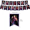 Miniatyrbillede 2 af 5: Taylor Swift Kagepynt, Cupcake Toppers til Swift Fødselsdagsfest Tilbehør suit