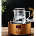 Miniatyrbillede 7 af 8: Glas kaffekande kaffemaskine med låg, isoleret glaskande kaffemaskine isoleret klar kande til juice te kaffe vand (500 ml) Transparent Transparent 500ml