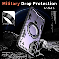 Miniatyrbilde 4 av 5: Mobiltelefondeksel for Samsung Galaxy A16 4G/5G, kompatibelt med MagSafe militær beskyttelse PC+TPU stativ - WELLNG Style H