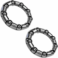 Miniatyrbillede 1 af 3: 2x Stålcykelkuglelejer 32mm 45mm 9 Kugler 7.94mm Universal DIY Cykelkrank