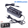 Miniatyrbilde 1 av 2: Strømforsyning AC DC 220V til 3V-36V 1/2/3/5A Universal_xx 12(24-36V2A,screen)