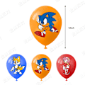 Pikkukuva 5 / 6: Sonic-synttärikakun sisäkortti ja ilmapallokoriste Big Set