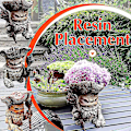 Miniatyrbillede 3 af 4: Havenisser, fe-have harpiks monster statue, nisse statue, harpiks havefigur