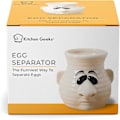 Miniatyrbilde 2 av 7: Egg Separator Morsomt Kjøkkenverktøy - Morsomt Snot Nose Egg Separator Verktøy Nyttig For Matlaging Og Steking Hvit