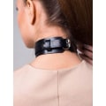Miniatyrbillede 4 af 5: Kvinde Cool Sort Choker Halskæde Punk Goth Choker Gotisk PU Læder Choker