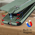 Miniatyrbillede 6 af 11: Læder kortholder magnetisk pung telefoncover iPhone 14 /14 Pro/14 Pro Max, iPhone 13 /13 Pro/13 Pro Max, iPhone, 12 /12 Pro/12Pro Max Sort