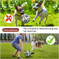 Miniatyrbilde 2 av 9: Hunde leker, interaktive fotball leker for hunder med grepestropper, holdbare hundeballer for små og mellomstore hunder