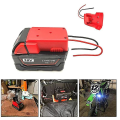 Miniatyrbilde 1 av 5: Batteriadapter for Milwaukee M18 Xc 18v til Dock Power 2 Wirings Output Diy