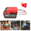 Miniatyrbillede 1 af 5: Batteriadapter til Milwaukee M18 Xc 18v til Dock Power 2 ledninger Output Diy
