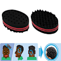 Pikkukuva 4 / 8: 2 kpl Hiussientä kiharoille Miehille Naisille Lapsille Parturi Hiussentä Dreadlocks Lukitseva Twist Afro Kiharat Kierteet Aalto Hiustenhoitoväline