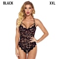 Pikkukuva 1 / 10: Pitsibody Alusvaatteet Yöasut-Alusvaatteet MUSTA XXL musta_xx black XXL