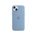 Apple iPhone 15 Plus silikone cover med MagSafe Vinter Blå MT193