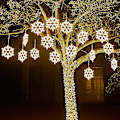 Miniatyrbild 3 av 5: 40cm Stor Snöflinga Stränglampa Utomhus Snöflinga Led Hängande Lampa Bakgård {DB} Blue