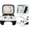 Miniatyrbild 3 av 7: Babys Magmassage, Säker Interaktiv Lek för Nyfödda, Kognitiva Grafiker (Giant Panda) Black