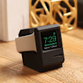Miniatyrbild 1 av 4: För Apple Watch 7 6 5 4 iWatch 3 2 1 Silikonställ Laddningsdocka Hållare Retro Dator Mönster Nattduksbord Förvaringsfäste Bas black