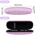 Miniatyrbillede 2 af 5: 2 stk. Pink White Hard Shell Case Bling PU Læder Glas