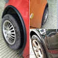 Pikkukuva 9 / 10: Universaalit Lokasuojat Bil Hjulbågar Wing Expander Arch Ögonbryn Stänkskydd Läpp Body Kit Cover Mud Guard Tillbehör