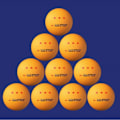 Miniatyrbillede 7 af 11: 10 bordtennisbolde 3-stjernede bordtennisbolde til træning, konkurrence Yellow 0.05