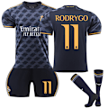 Miniatyrbillede 1 af 4: 2023-2024 Real Madrid Børneudebanetrøje nr. 11 Rodrygo nr. 11 28 nr. 11 No. 11 28