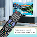 Miniatyrbillede 2 af 2: Erstatningsfjernbetjening Bn59-01012a Til Le22d450 Ps42c430 Le32c455 Ps42c450b1w Lcd Led Plasma Tv