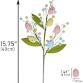 Miniatyrbilde 2 av 5: 3 stk, Kunstig påskeblomst, påskespray med egg og fargerike bær Dekorativ vår