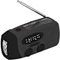 Miniatyrbild 7 av 9: Veva Radio med Handvev, Solladdning, LED-ficklampa, Bärbar FM AM WB USB-radio