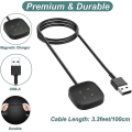 Miniatyrbilde 4 av 5: Lader for Fitbit Sense & Versa 3, erstatningsladekabel, magnetisk dokkingstasjon for Fitbit Versa 3 / Sense Smartwatch