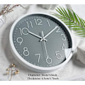Miniatyrbild 2 av 4: 12 \"Modern tyst väggklocka väggklocka för sovrum kök vardagsrum - Grå