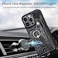 Miniatyrbilde 4 av 5: Pengebok RFID Kredittkort Holder Ring Stativ Telefonveske For Iphone 15 Pro/15 Pro Max 15 Ultra Med Håndleddsstropp green iPhone 15 Pro Max