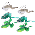 Miniatyrbilde 1 av 4: 6 stk/sett Utendørs Kunstig Levende Froskformet Myk Plast Fiskeagn (Tilfeldig Farge)