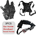 Miniatyrbilde 1 av 5: Deadpool Kostyme Cosplay Barn/Voksen Antrekk Anime Superhelt Cosplay Death Watcher Anime Voksen Service Leotard Hatter Tilbehør Anime-WELLNGS 3 PCS 3 PCS M