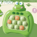 Miniatyrbilde 1 av 2: Frosk Pop It-spill - Pop It Pro Light Up-spill Rask trykk Fidget D