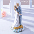 Miniatyrbilde 2 av 5: Bryllupskake Topper Bryllupsdekorasjoner Brud og Brudgom Figurer Morsom Bryllupspar Statue (d-4)