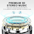 Miniatyrbilde 5 av 5: Trådløse hodetelefoner Bluetooth 5.0 Hodetelefoner Innebygd mikrofon Støydemping 3D Stereo Headset In Ear Ørepropper Ipx5 Vanntett Air Buds (Svart)