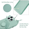 Miniatyrbilde 4 av 5: Silikon Ringholder Deksel for iPhone 13 Pro Max, Full Kroppsbeskyttelse